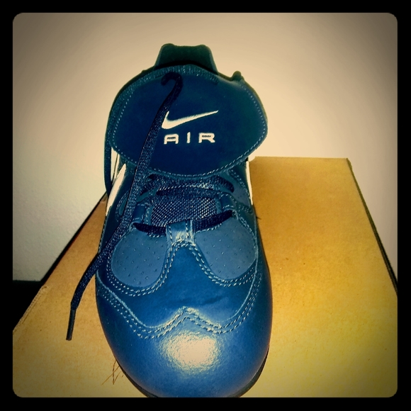NEW Nike Cleats Size 12 NAVY BLUE & White - Picture 3 of 8